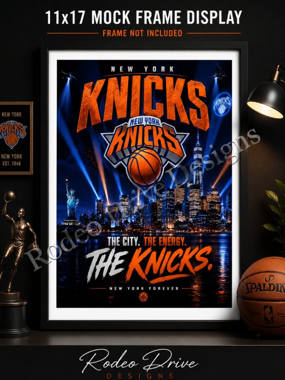 NEW YORK KNICKS THE CITY THE ENERGY  11x17 Poster